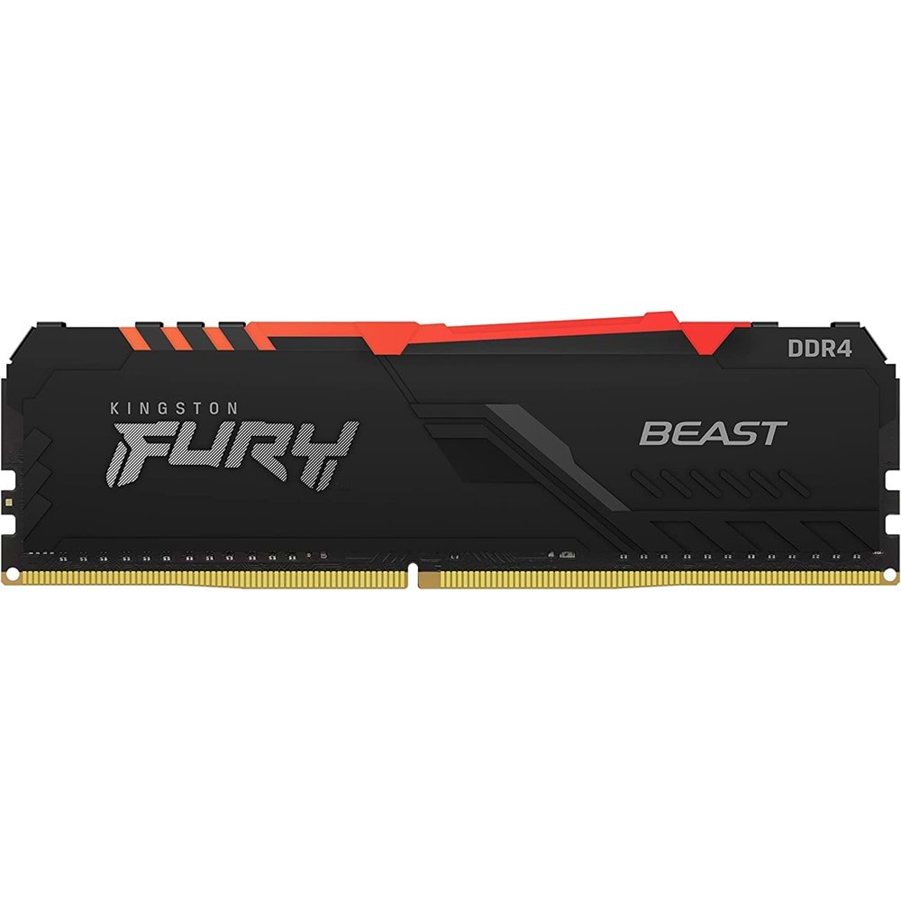 Kingston Fury Beast RGB 32GB (2x16GB) 3200MHz DDR4 CL16 Masaüstü Ram Kit 2 KF432C16BB1AK2/32