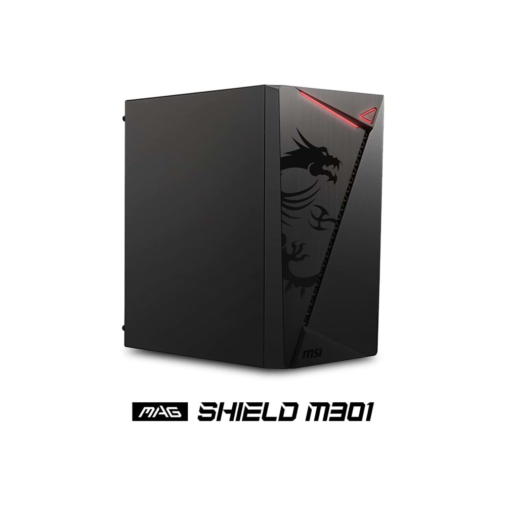 Msi MAG SHIELD M301 Mesh 2x120mm 1x120mm Fan mATX Gaming Bilgisayar Kasası