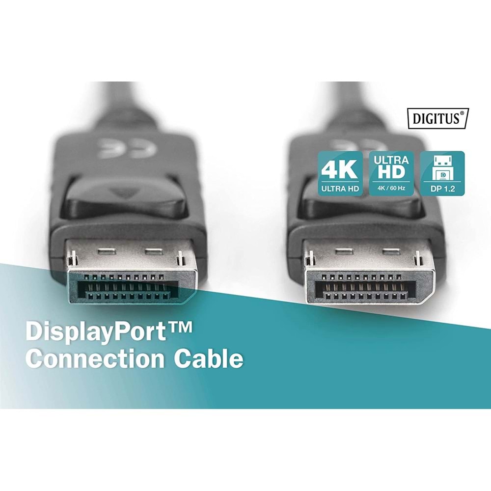 Digitus Ultra Hd 1.2V Displayport Kablo 2 Metre (AK-340100-020-S)