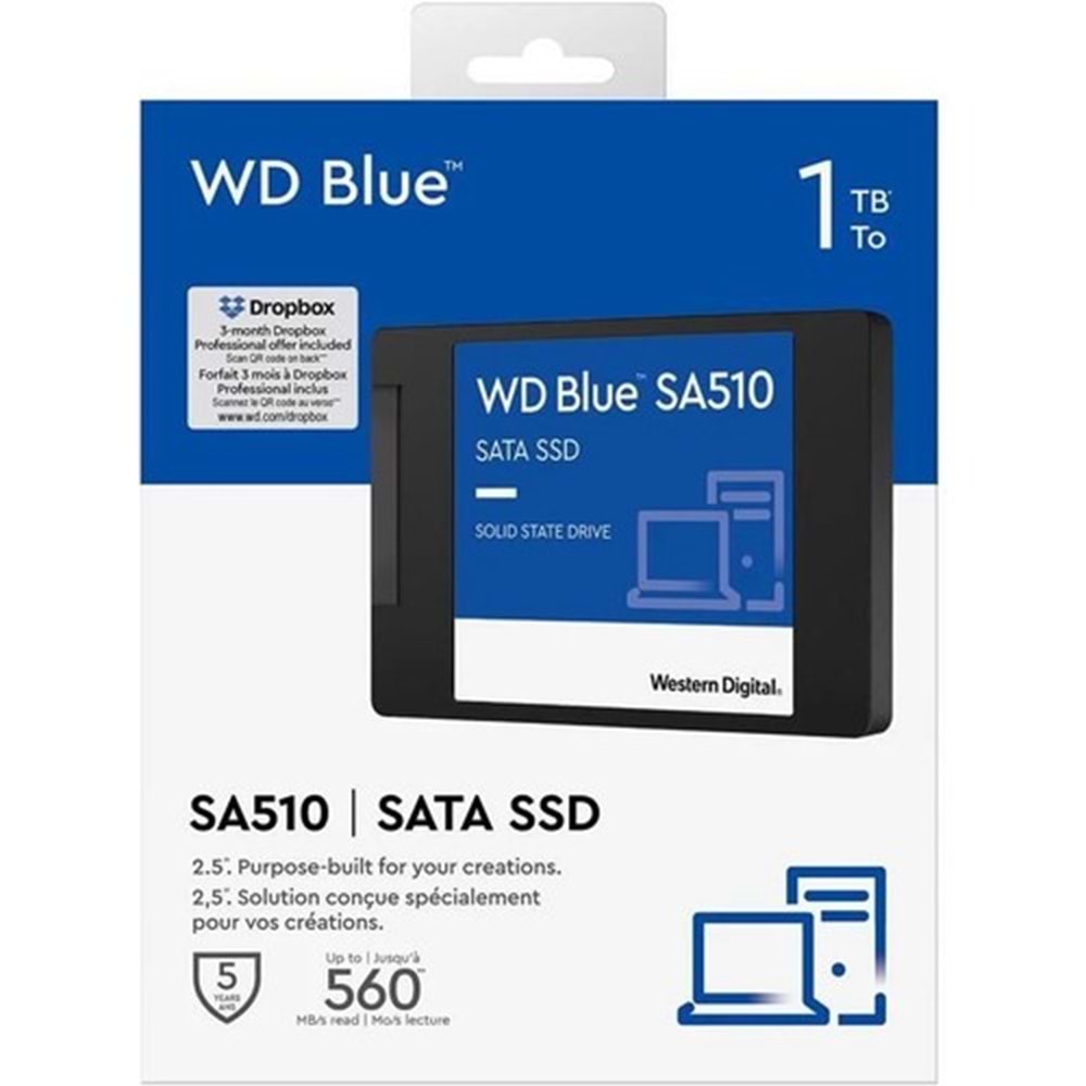 WD Blue SA510 WDS100t3B0A 1 Tb 560 MB/S 2.5