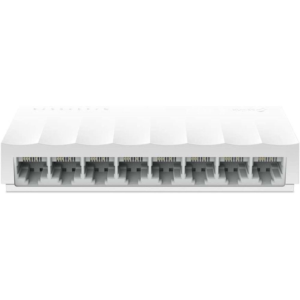 TP-Link LS1008, 8-Port 10/100 Mbps Fast Ethernet Switch, 8 Bağlantılı Ethernet Çevirici, Beyaz
