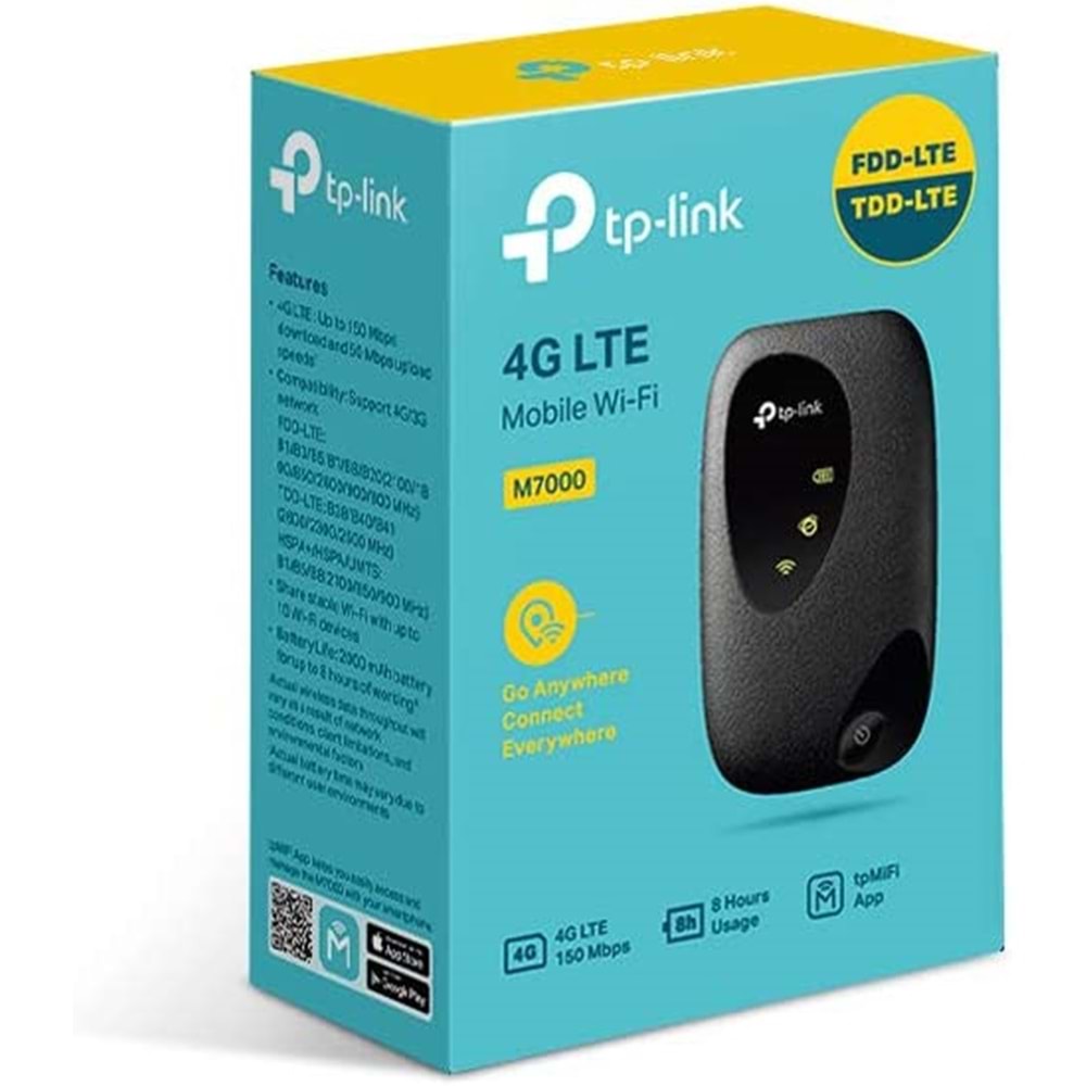 TP-Link M7000, Dahili Pilli 4G LTE Taşınabilir Wi-Fi Modem/Router