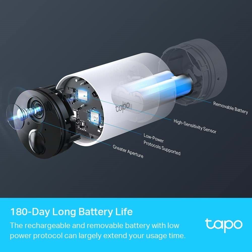 TP-Link Tapo C400S2, Bataryalı Akıllı Kablosuz Güvenlik Kamerası Sistemi, 2'li Kamera Kiti