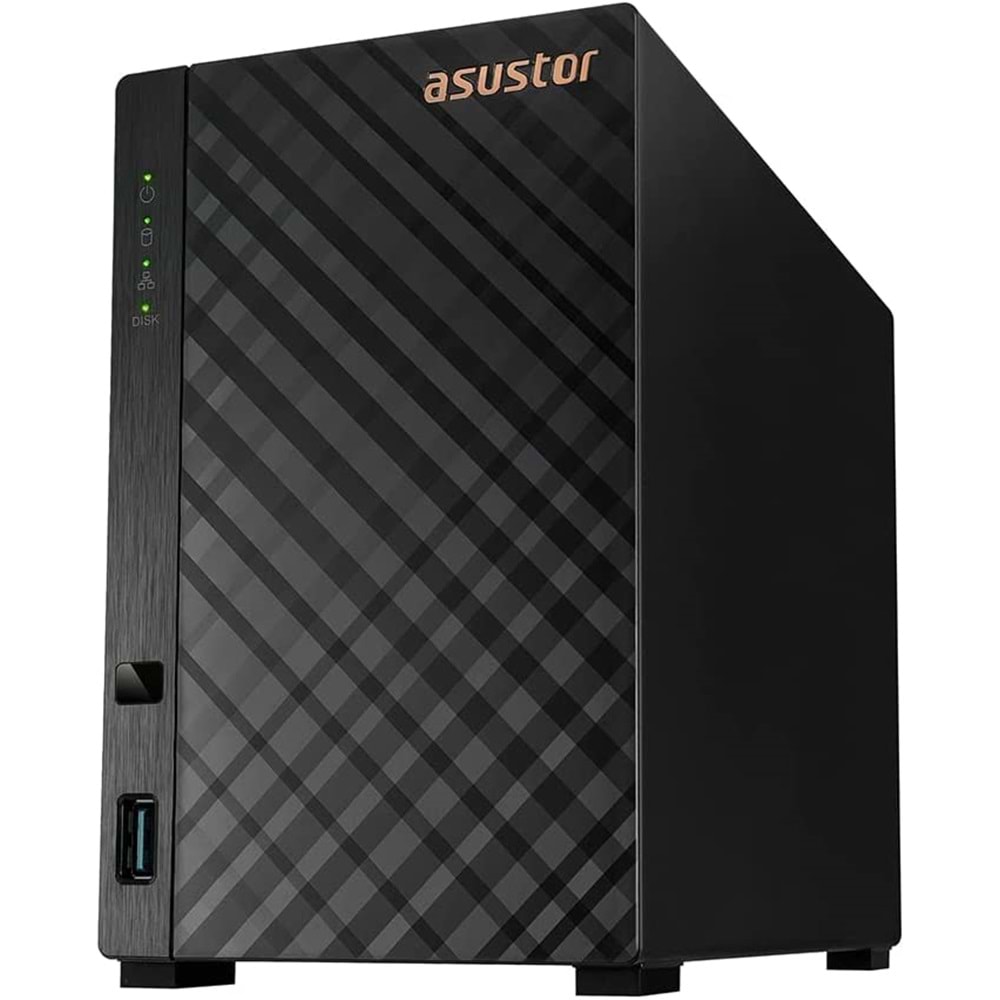 Asustor AS1102T (2x18TB Desteği) RAID (0-1) NAS Depolama Ünitesi