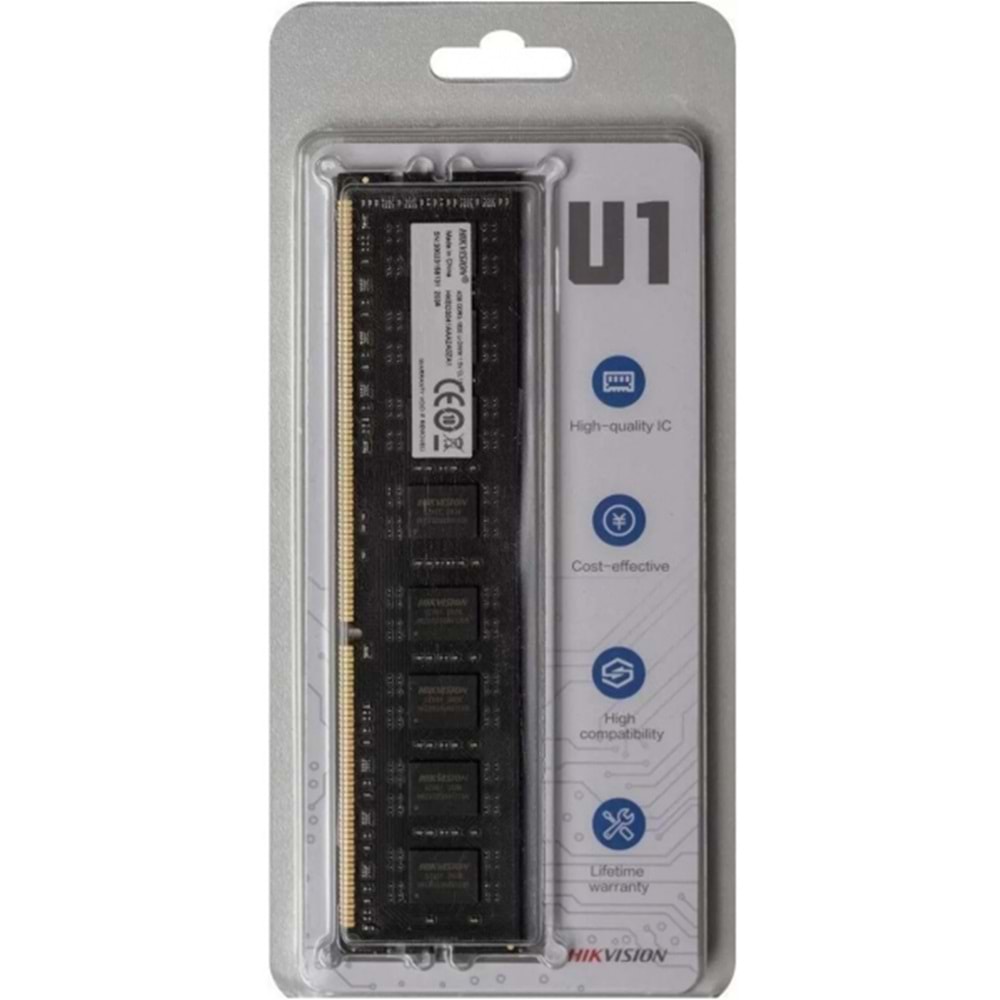 Hikvision U1 HKED3041AAA2A0ZA1 4 GB DDR3 1600 Mhz CL11 PC Ram