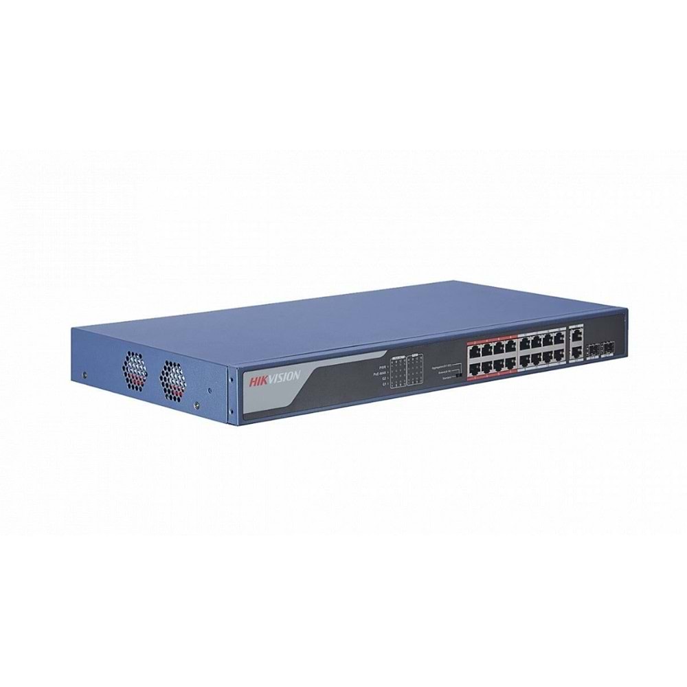 Hikvision DS-3E0518P-E/M 16 Port PoE (125W) Gigabit + 2xSFP Switch