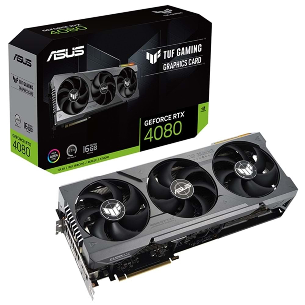 Asus NVIDIA GeForce RTX 4080 TUF Gaming TUF-RTX4080-16G-GAMING 16 GB GDDR6X 256 Bit Ekran Kartı