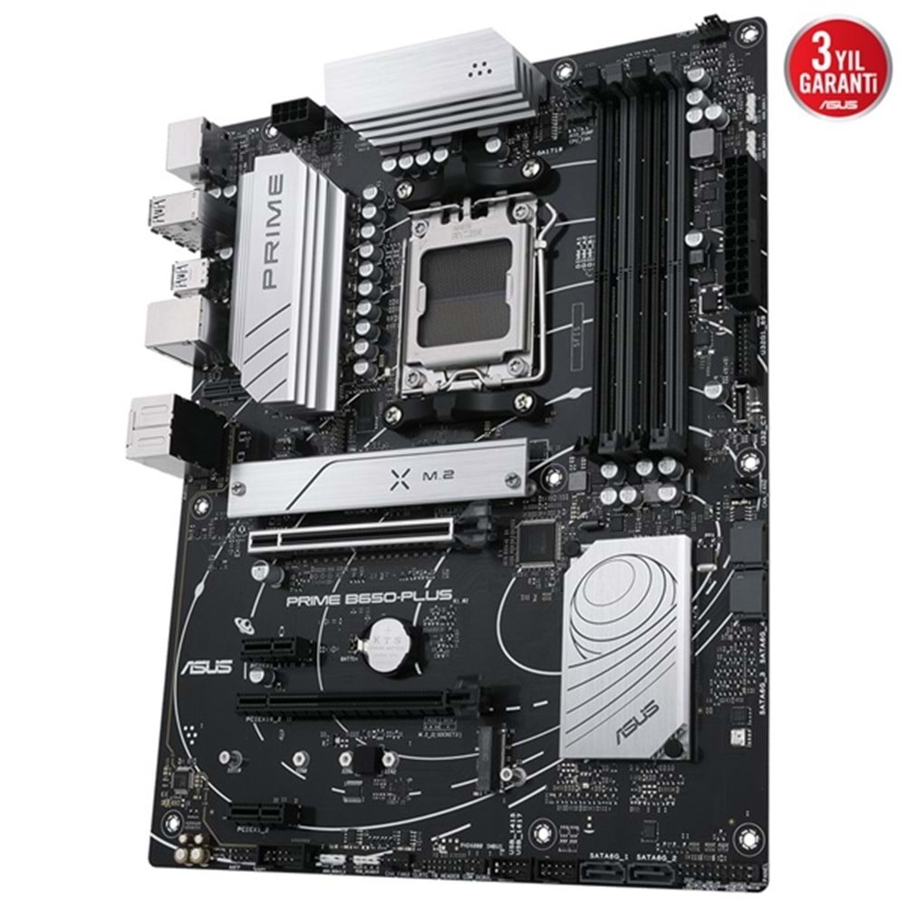 Asus Prime B650-Plus AMD B650 6400 MHz (OC) DDR5 Soket AM5 ATX Anakart