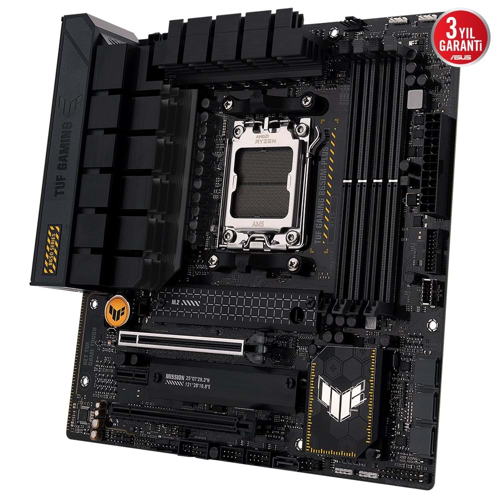 Asus TUF Gaming B650M-Plus WIFI AMD B650 6400 (OC) DDR5 Soket AM5 mATX Anakart