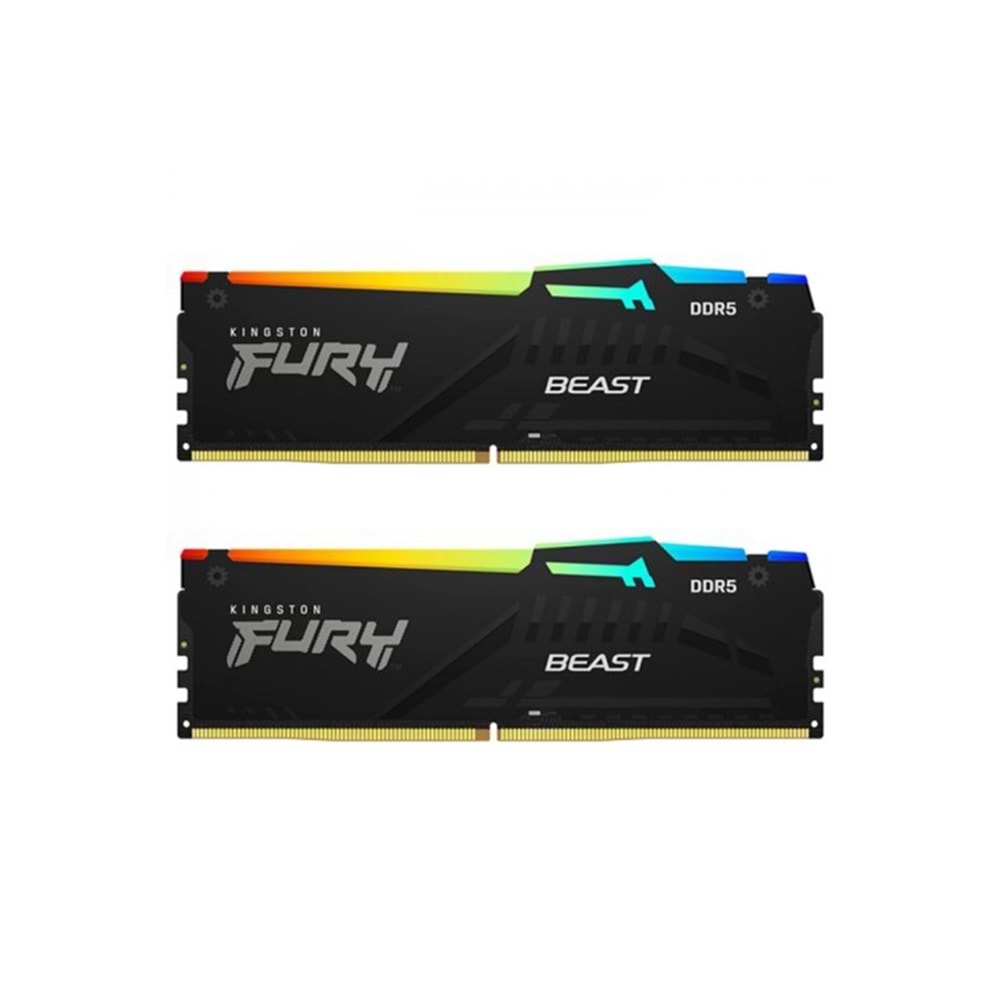 Kingston Fury Beast RGB KF552C40BBAK2-16 16 GB (2x8) DDR5 5200 MHz CL40 Ram
