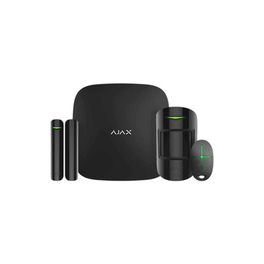 AJAX StarterKit Plus Gelişmiş Kablosuz Alarm Kiti Siyah