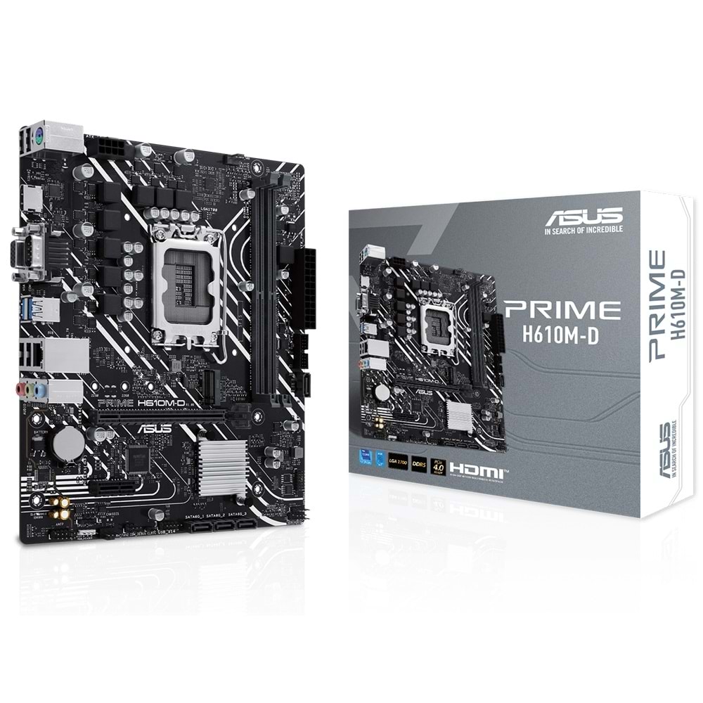 Asus Prime H610M-D Intel H610 5600 MHz DDR5 Soket 1700 mATX Anakart