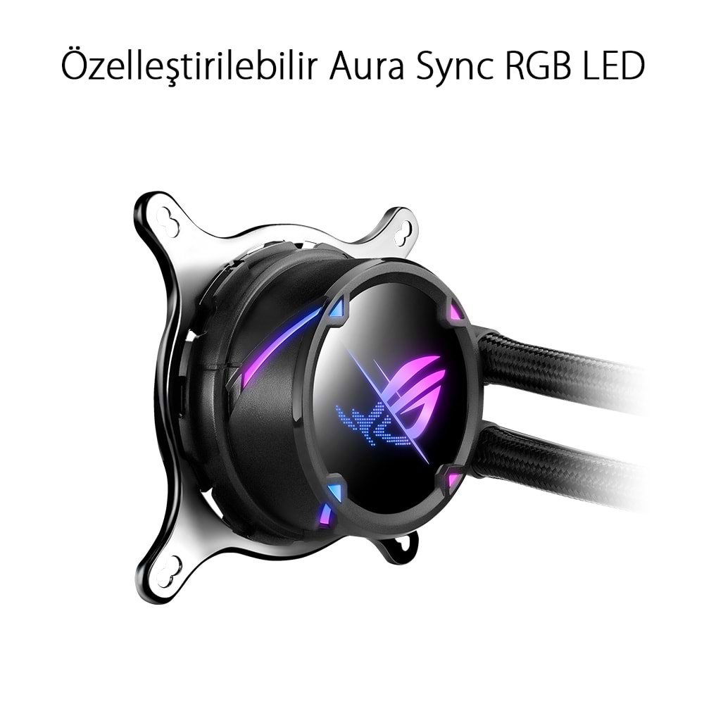 Asus ROG Strix LC II 280 ARGB Aura SYNC DUAL Rog 140MM Adreslenebilir RGB Fan Sıvı CPU Soğutucu V2
