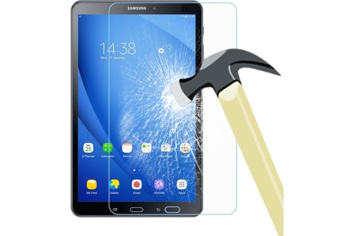 Samsung Galaxy Tab A T580 10.1 Temperli Kırılmaz Cam Ekran Koruyucu