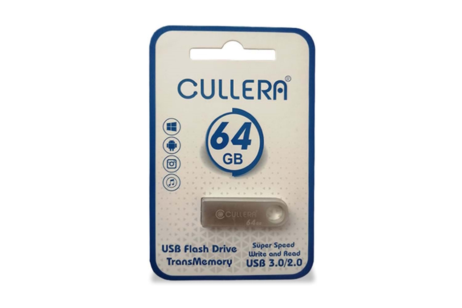 Cullera 64GB USB 2.0 Metal Usb Flash Bellek