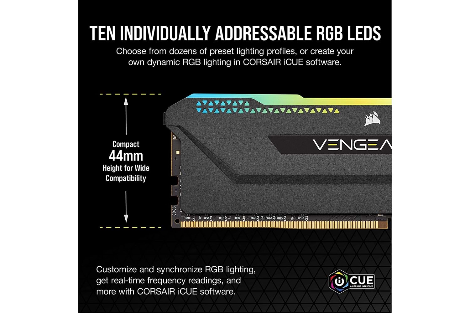 Corsair Vengeance RGB PRO SL 16GB (2x8GB) 3600Mhz DDR4 CL18 (CMH16GX4M2Z3600C18)