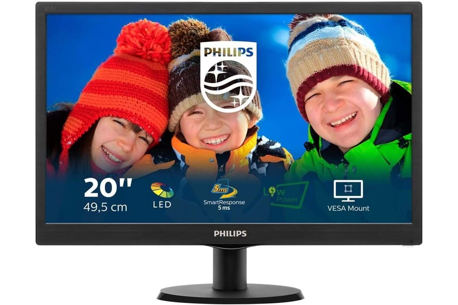 Philips 19.5 203V5LSB26/10 5ms HD Vga Vesa TN Monitör