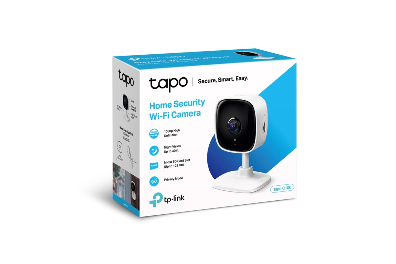 TP-Link Tapo C100 Wi-Fi FHD 1080P Ev Güvenlik Kamerası