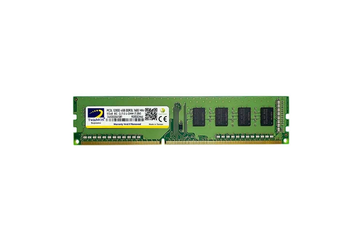 Twinmos MDD3L4GB1600D 4 GB DDR3 1600 MHz CL11 Ram