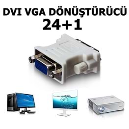 24+1 Dvi To Vga Ekran Kartı Çevirici Dönüştürücü