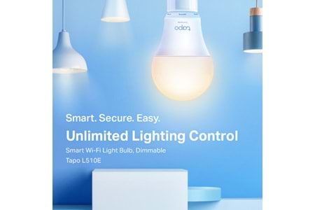 TP-Link Tapo L510E Ayarlanabilir Işık Seviyeli Akıllı Wi-fi Led Ampul Beyaz Beyaz