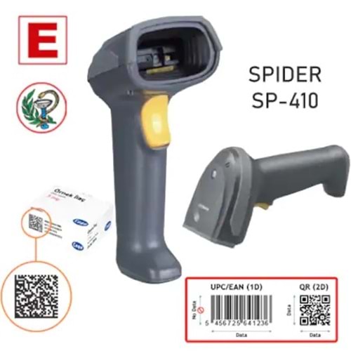 Perkon Spider SP410 USB 1D-2D (Karekod) Okuyucu SP410 kablolu