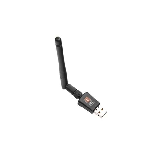 USB WiFi Adaptörü ac 600Mbps Çift Bant 2.4GHz / 5GHz Wi-Fi Dongle Antenli