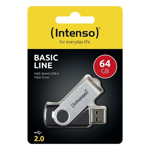 Intenso Basic Line 64 GB USB 2.0 Flash Bellek