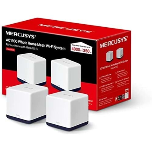 Mercusys Halo H50G (2-pack), AC1900 Tüm Ev Mesh Wi-Fi Sistemi