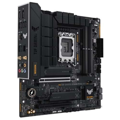 Asus TUF Gaming B760M-Plus WIFI Intel B760 5333 MHz (OC) DDR5 Soket 1700 mATX Anakart