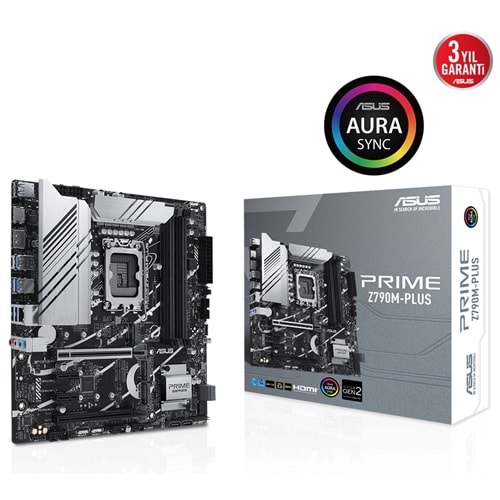 Asus Prime Z790M-Plus Intel Z790 7200 MHz (OC) DDR5 Soket 1700 mATX Anakart