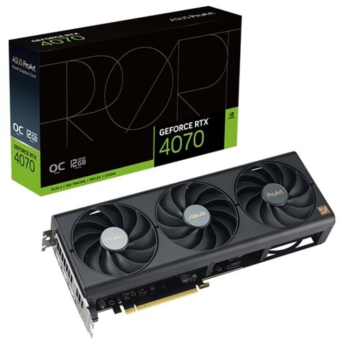 Asus NVIDIA GeForce RTX 4070 ProArt OC Edition PROART-RTX4070-O12G 12 GB GDDR6X 192 Bit Ekran Kartı