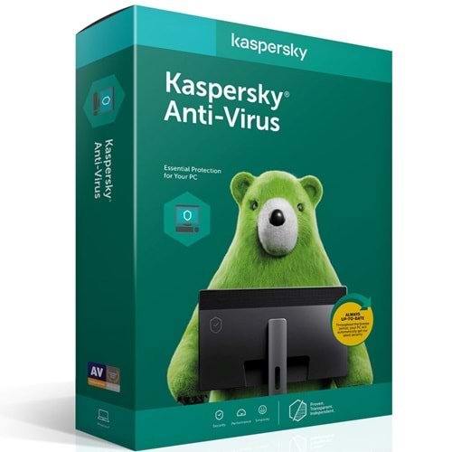 Kaspersky Anti Virus Programı 5 Kullanıcı - 2 Yıl