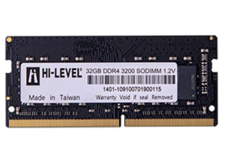 Hi-Level 32GB 3200MHz DDR4 Notebook Ram 1.2V HLV-SOPC25600D4/32G