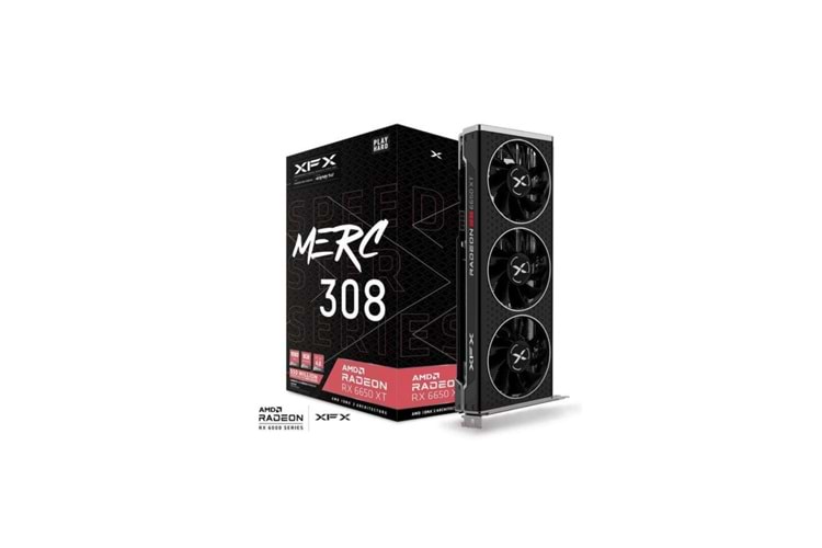 XFX AMD Radeon RX 6650 XT Speedster MERC308 Black RX-665X8TBDY 8 GB GDDR6 128 Bit Ekran Kartı