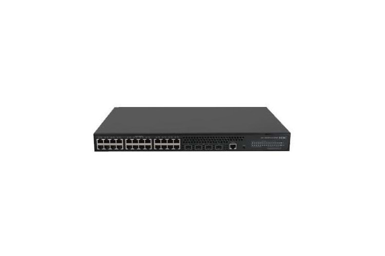 H3C S5024PV3-EI-HP 24 Port 10/100/1000 4xSFP PoE+ (370W) Yön.Switch (9801A1QH)