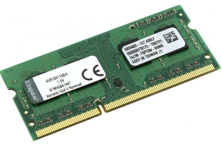 Kingston 4GB 1600MHz DDR3 Notebook CL11 1.5V (KVR16S11S8/4WP)