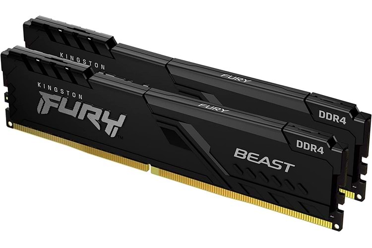 Kingston Fury Beast KF436C18BBK2/32 32 GB (2x16GB) DDR4 3600 MHz CL18 Siyah Gaming RAM