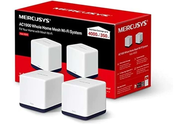 Mercusys Halo H50G (2-pack), AC1900 Tüm Ev Mesh Wi-Fi Sistemi
