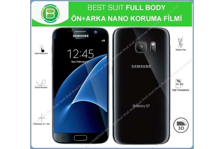 Samsung Galaxy S7 Edge Plus Full Body Nano Koruyucu