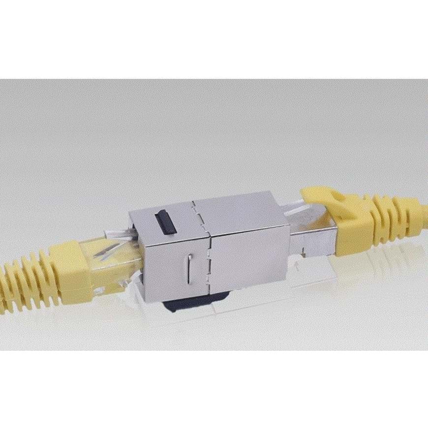 Cat6 Jack İnternet Kablo Birleştirici Rj45 Metal Dişi Dişi Ekleme Aparatı